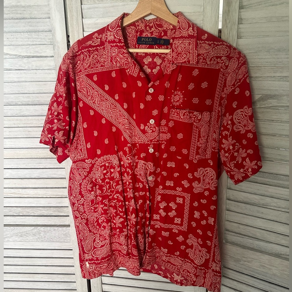 Polo Ralph Lauren Paisley Button Down Large